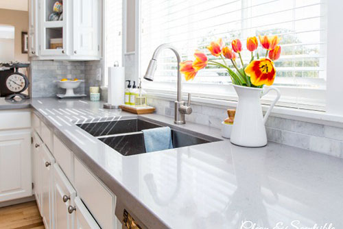 Cleaning the kitchen
